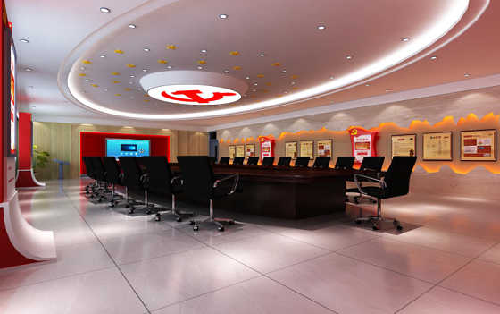 华芯能量潜心商显研发，打造现代化党建多媒体展厅