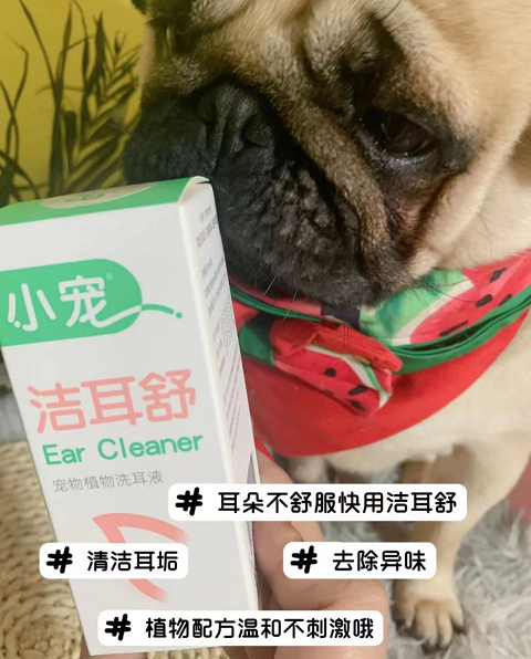 保护狗狗耳道健康,首选小宠洁耳舒