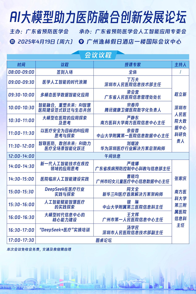 AI預見：AI大模型助力醫(yī)防融合創(chuàng)新發(fā)展論壇即將啟幕