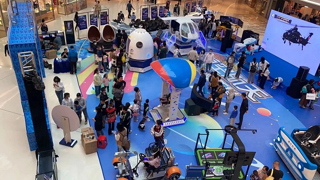 深圳精敏VR航空航天体验设备是航天日活动的明智选择！