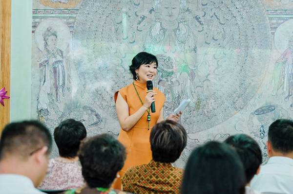 人类的敦煌·世界的湾区 | 张杰龙敦煌岩彩作品展亮相腾骏科创园 